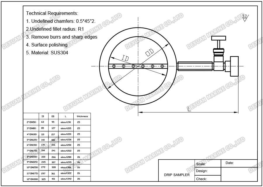Bunker sampler-DEYUAN MARINE4 Bunker sampler-DEYUAN MARINE4