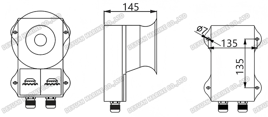 DWJ-2Z Waterproof High-Power Siren-DEYUAN MARINE2 DWJ-2Z Waterproof High-Power Siren-DEYUAN MARINE2