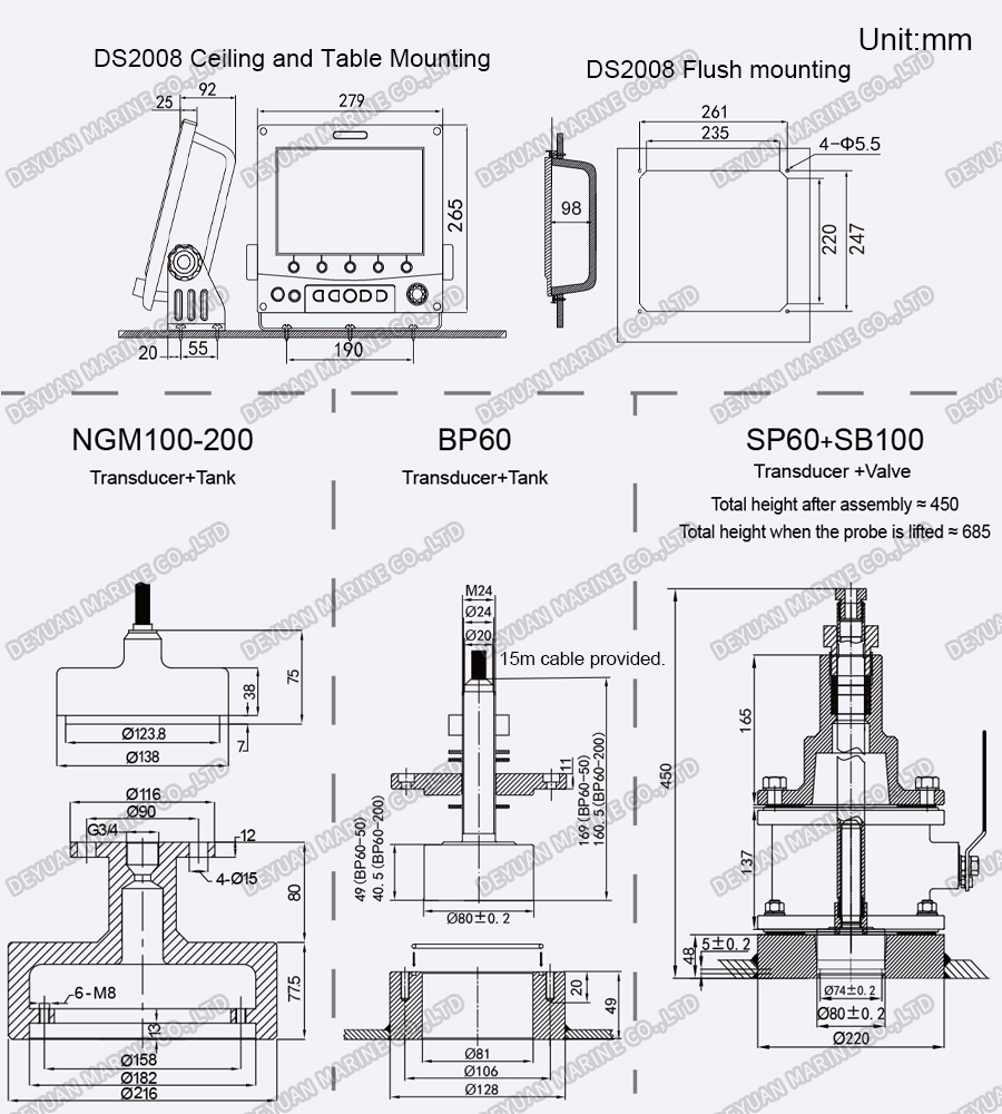10 Inch TFT Navigation Sounder-DEYUAN MARINE 4