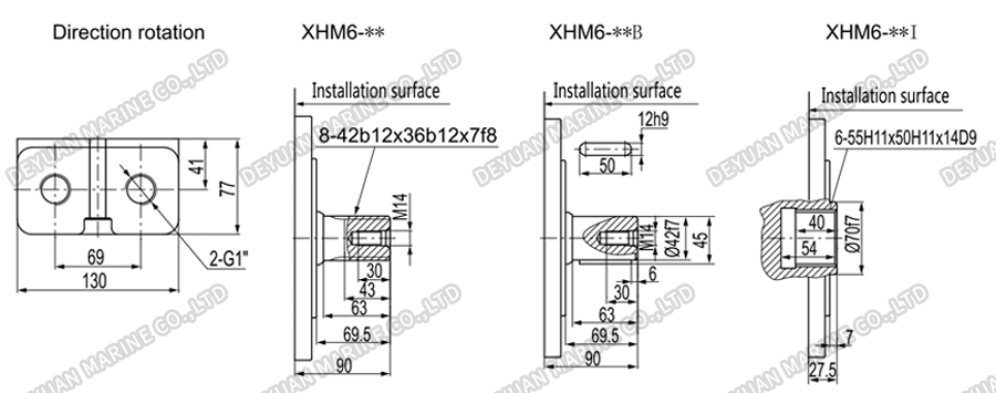 XHM High Torque Hydraulic Motor-DEYUAN MARINE 7 XHM High Torque Hydraulic Motor-DEYUAN MARINE 7