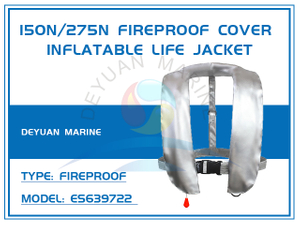 150N/275N Fireproof Inflatable Life Jacket with Single/Double Air Chamber ES639722