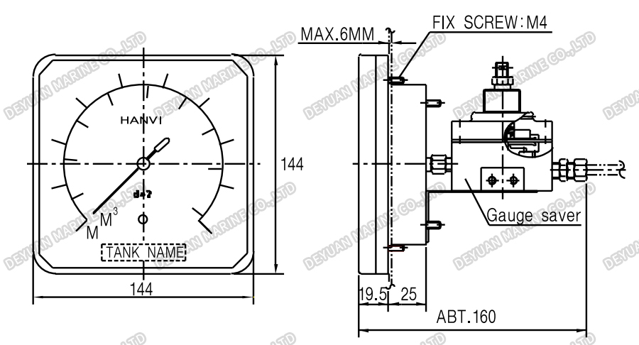 Pneumatic Type Remote Level Gauging Device-DEYUAN MARINE4. Pneumatic Type Remote Level Gauging Device-DEYUAN MARINE4.