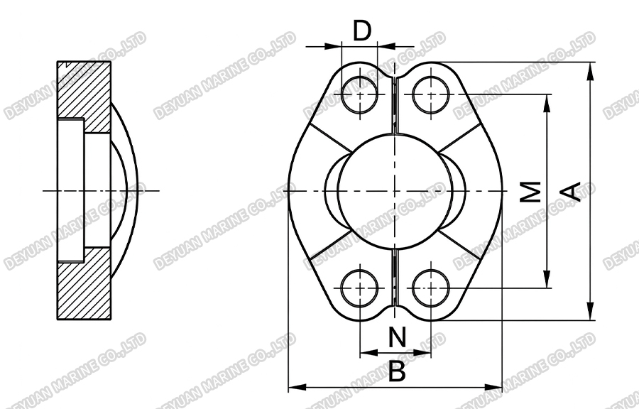 SAE Flange 6000 Psi -DEYUAN MARINE 5. SAE Flange 6000 Psi -DEYUAN MARINE 5.