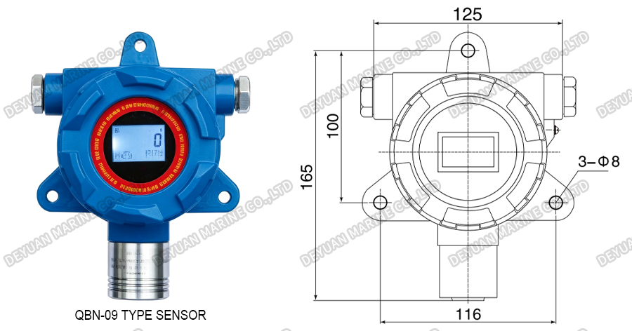 QBN Type Gas Monitoring And Alarm Device-DEYUAN MARINE3 QBN Type Gas Monitoring And Alarm Device-DEYUAN MARINE3