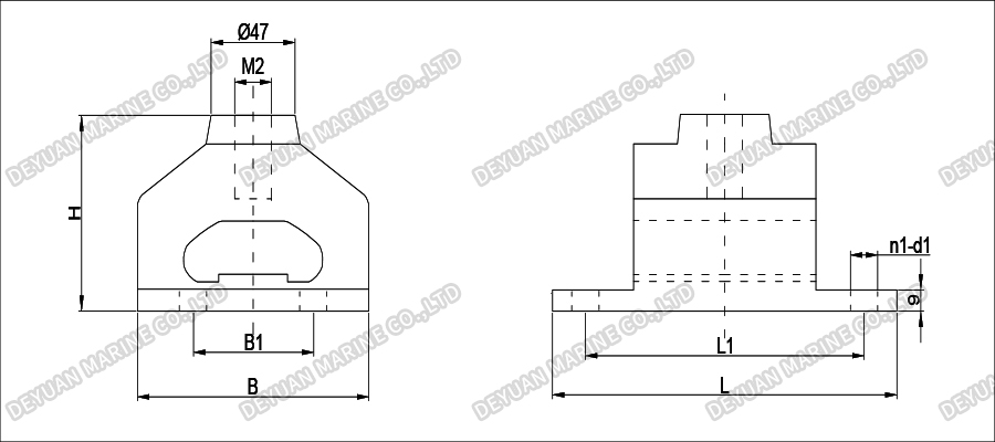 WH Type Rubber Vibration Isolator-DEYUAN MARINE3 WH Type Rubber Vibration Isolator-DEYUAN MARINE3