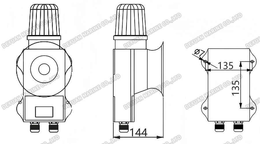 DWJ-5Z Waterproof High-Power Siren-DEYUAN MARINE2 DWJ-5Z Waterproof High-Power Siren-DEYUAN MARINE2