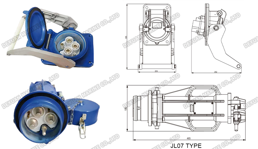 Ship-Shore Power System High Voltage Special Connectors -DEYUAN MARINE