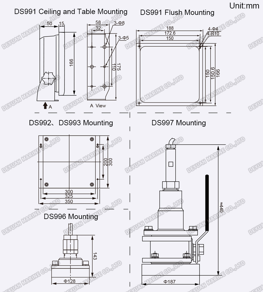 7 Inch TFT Doppler Speed Log-DEYUAN MARINE 4