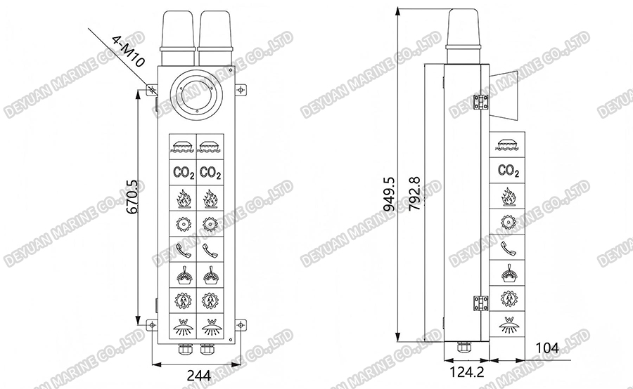 SFB-6 (8-Channel) Alarm Indicator Column-DEYUAN MARINE3 SFB-6 (8-Channel) Alarm Indicator Column-DEYUAN MARINE3