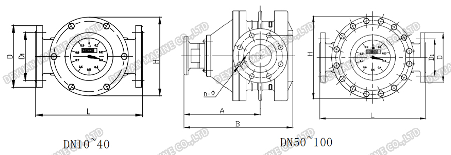 Ellipse Gear Flowmeter-DEYUAN MARINE2 Ellipse Gear Flowmeter-DEYUAN MARINE2