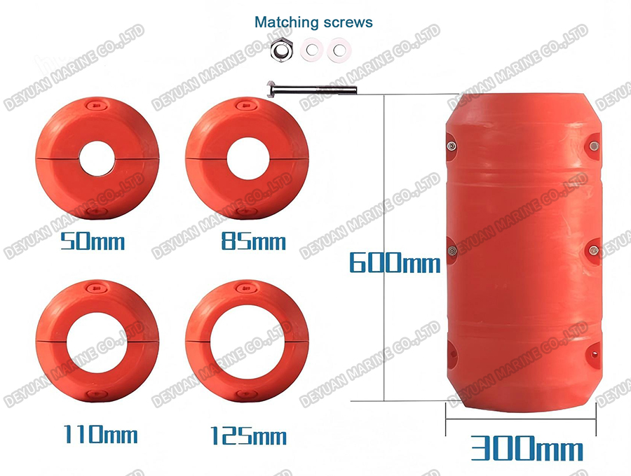 PE Plastic Pipe Sand Dredging Float-DEYUAN MARINE7 PE Plastic Pipe Sand Dredging Float-DEYUAN MARINE7