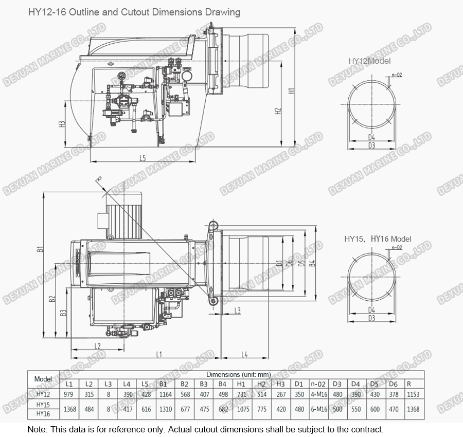 HY Series Monoblock Fuel Oil Burner-DEYUAN MARINE 4 HY Series Monoblock Fuel Oil Burner-DEYUAN MARINE 4