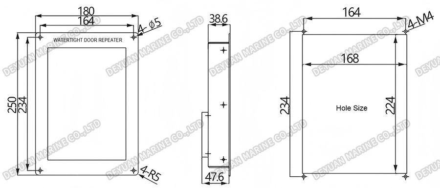 MSA-1FQ Flush Type Watertight Door Repeater-DEYUAN MARINE2 MSA-1FQ Flush Type Watertight Door Repeater-DEYUAN MARINE2
