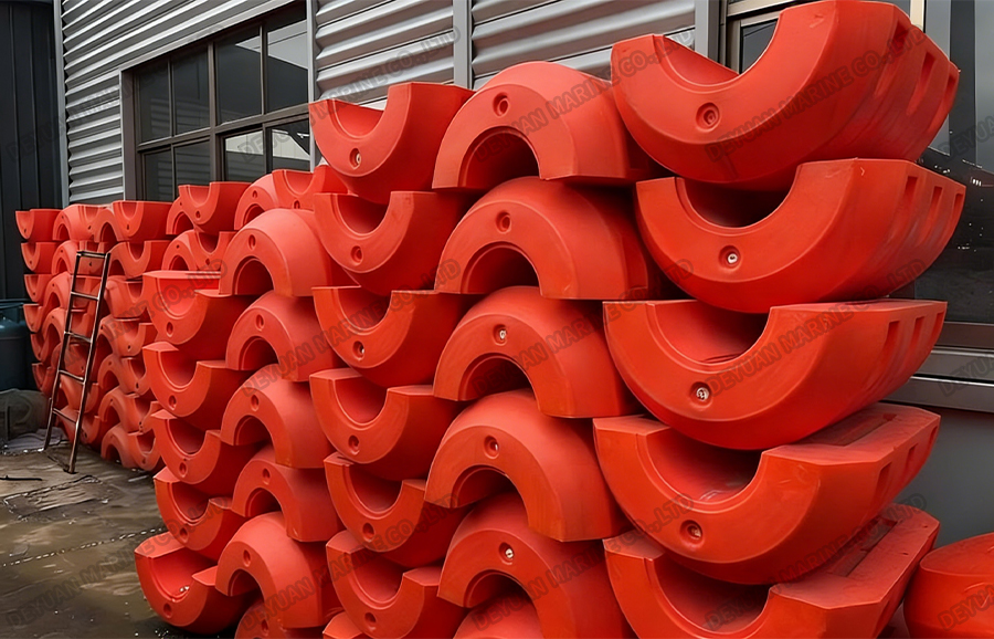 PE Plastic Pipe Sand Dredging Float-DEYUAN MARINE5 PE Plastic Pipe Sand Dredging Float-DEYUAN MARINE5