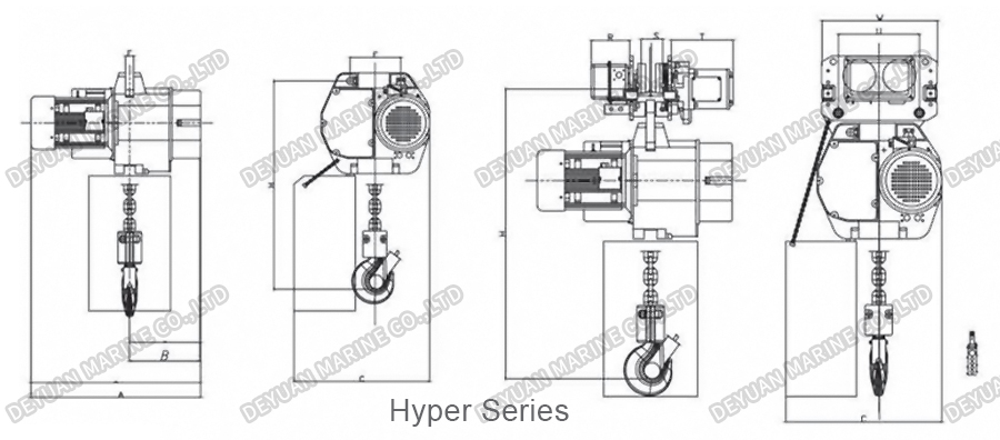 6Ton-50Ton Hyper Series Electric Chain Hoist-DEYUAN MARINE2 6Ton-50Ton Hyper Series Electric Chain Hoist-DEYUAN MARINE2