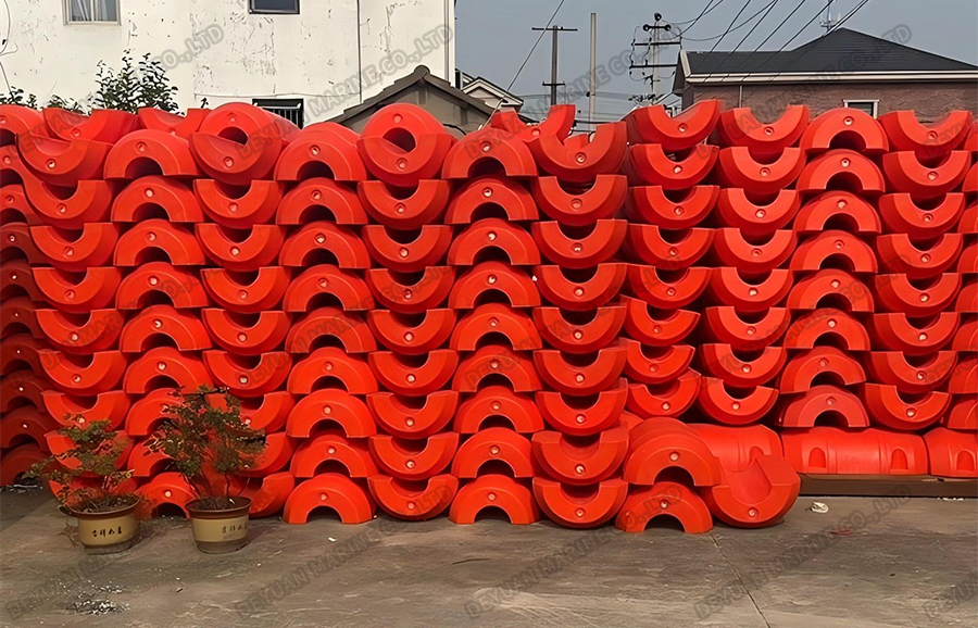 PE Plastic Pipe Sand Dredging Float-DEYUAN MARINE6 PE Plastic Pipe Sand Dredging Float-DEYUAN MARINE6