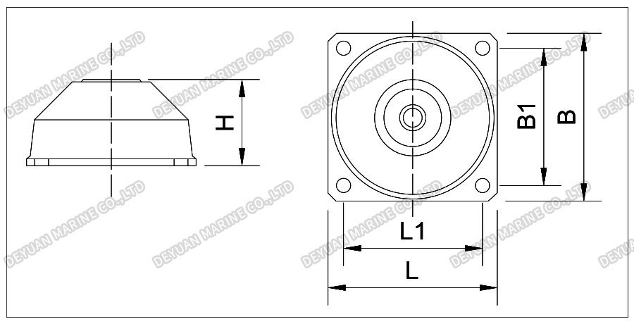 JQ-Type Shear Rubber Vibration Isolator-DEYUAN MARINE3 JQ-Type Shear Rubber Vibration Isolator-DEYUAN MARINE3