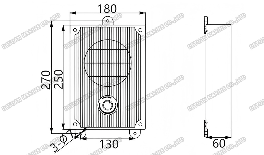 YDC-口G Wall Type Low Pitch Loudspeakers-DEYUAN MARINE2 YDC-口G Wall Type Low Pitch Loudspeakers-DEYUAN MARINE2