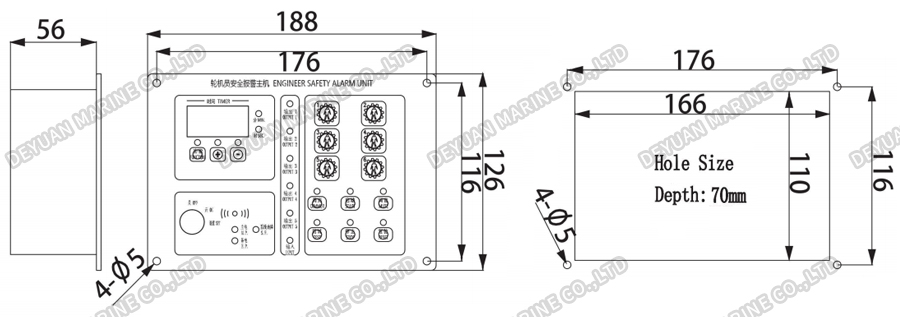 LHD-2Q Engineer Safety Alarm Unit-DEYUAN MARINE2 LHD-2Q Engineer Safety Alarm Unit-DEYUAN MARINE2