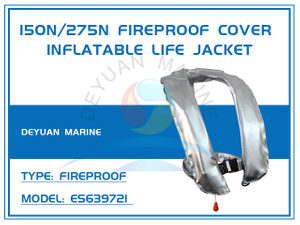 150N/275N Fireproof Inflatable Life Jacket with Single/Double Air Chamber ES639721