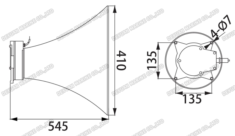 YHC50-1 High Pitch Loudspeakers-DEYUAN MARINE2 YHC50-1 High Pitch Loudspeakers-DEYUAN MARINE2