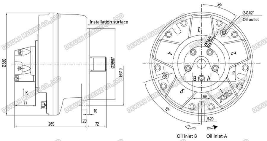 High Torque Hydraulic Motor-DEYUAN MARINE 3 High Torque Hydraulic Motor-DEYUAN MARINE 3