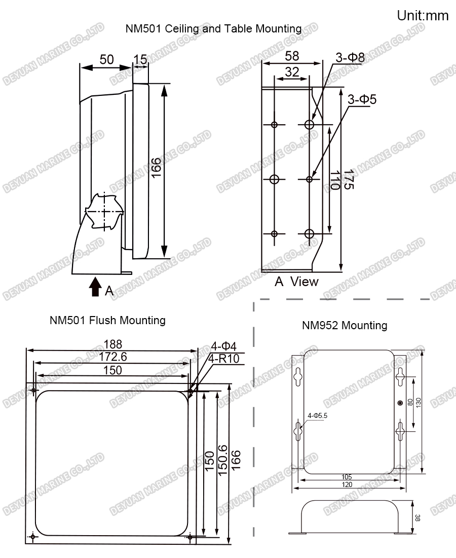 5-Channel Multifunction Repeater with 7-Inch TFT Display-DEYUAN MARINE 4 5-Channel Multifunction Repeater with 7-Inch TFT Display-DEYUAN MARINE 4
