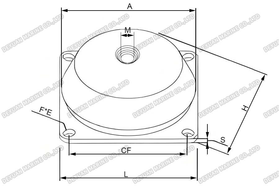 JY type rubber shock absorber-DEYUAN MARINE3 JY type rubber shock absorber-DEYUAN MARINE3