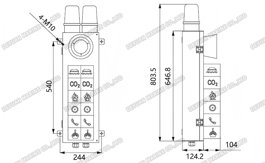 SFB-6 Alarm Indicator Column-DEYUAN MARINE3 SFB-6 Alarm Indicator Column-DEYUAN MARINE3