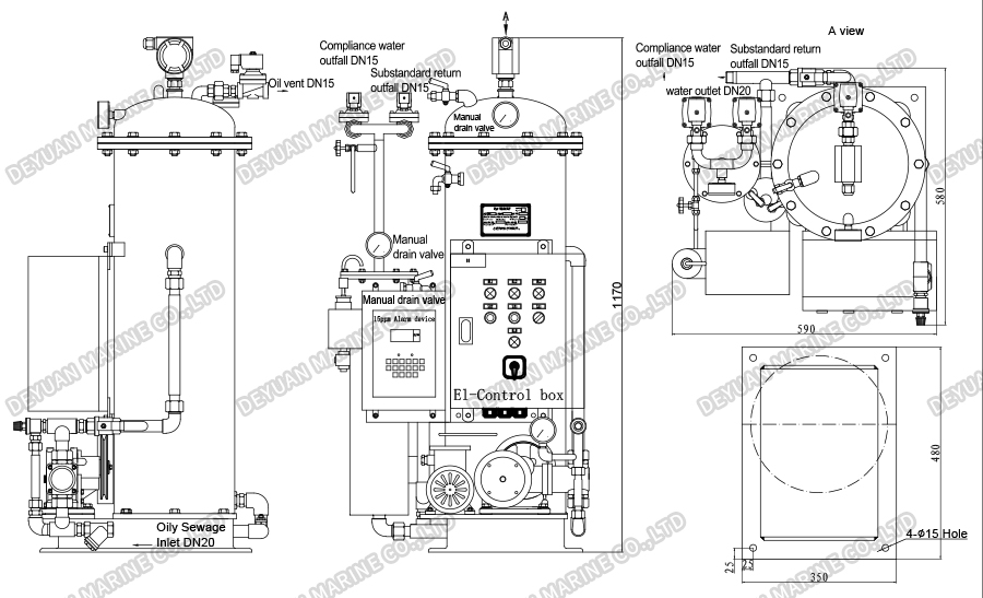 15ppm Bilge Water Separator-DEYUAN MARINE1 15ppm Bilge Water Separator-DEYUAN MARINE1