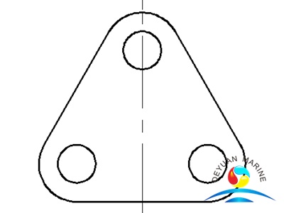 Anchor Chain Three-hole Triangle Plate