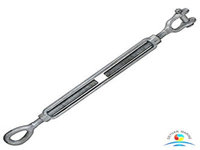 Eye and Eye Turnbuckle End Fittings 2 Turnbuckles 3/4 Inch x 6 Inches US Cargo Control Galvanized Turnbuckles 