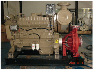 XBC Series Diesel engine fire pump Install On Ship Deck