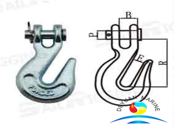 WESTWARD CLEVIS GRAB HOOK, FOR 1/4 IN CHAIN, WORKING LOAD LIMIT