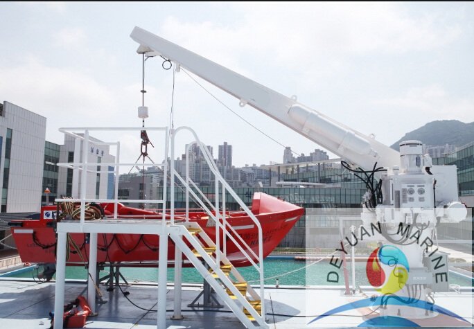 SOLAS Approve Marine High Speed Electric Rescue Boat Davit 