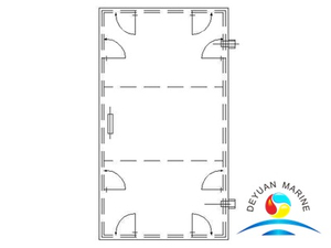 BF Type Single-leaf Steel Weathertight Door for Vessel