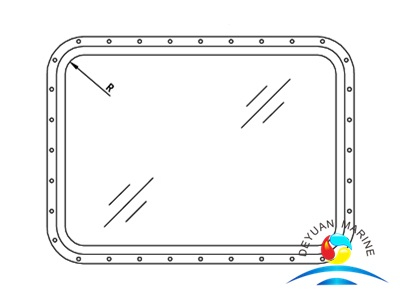 Model 227 Bolt Mount Type Aluminium Fixed Rectangular Windows For Door ...