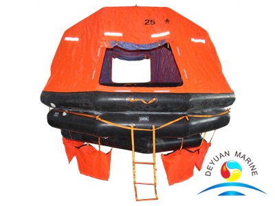 SOLAS Approved ASR Type 25 Man Self-Righting Inflatable Liferaft