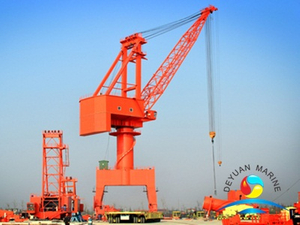 Lever Luffing and Traveling Crane for Shipbuilding Factory Assembly