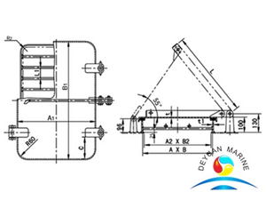 Ship Model B Non-wateright Marine Breather Hatch Cover