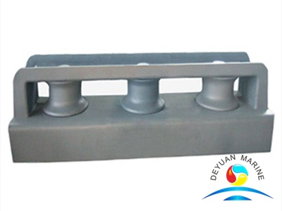 Marine Closed Type Three roller Fairlead With Stand for sale from