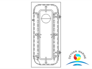ME Type Round-corner Single-leaf Steel Weathertight Door 