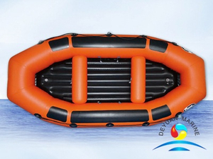 Durable Commercial Grade Blue PVC Inflatable River Boats For Fishing