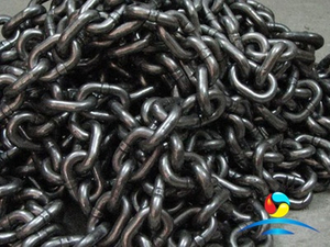 G80 Alloy Steel Welded Lifting Chain Black Painted 