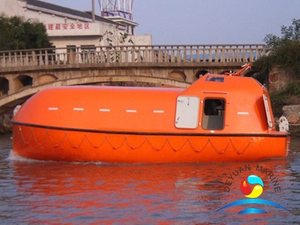 150 Persons F.R.P Marine Totally Enclosed Lifeboat With SOLAS Approved