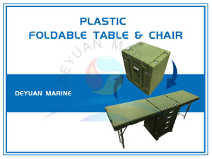 Light Plastic Foldable Table & Chair