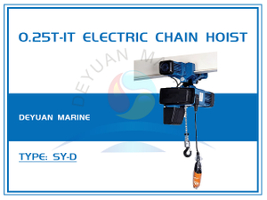 SY-D Type 0.25T-1T Electric Chain Hoist