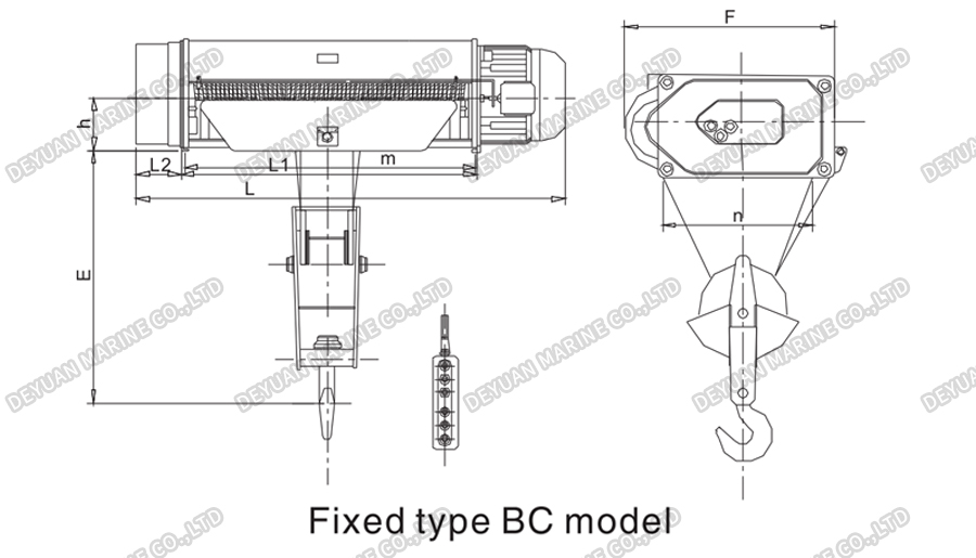 CD1&MD1 Electric Wire Rope Hoist-DEYUAN MARINE10