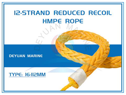 12-Strand Reduced Recoil HMPE Rope
