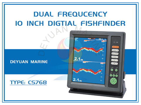 Dual Frequcency 10 Inch Digtial Fishfinder